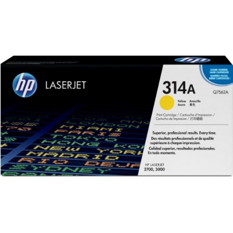 Toner Original  HP Q7562A de color Amarillo