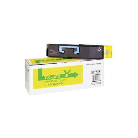 Toner Original  Kyocera TK880 de color Amarillo