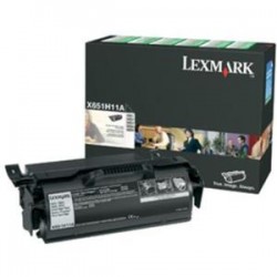 Toner Original Lexmark 651H11E de color Negro