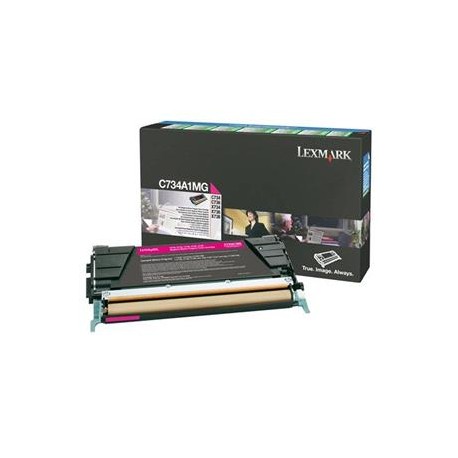 Toner Original Lexmark C734AM de color Magenta