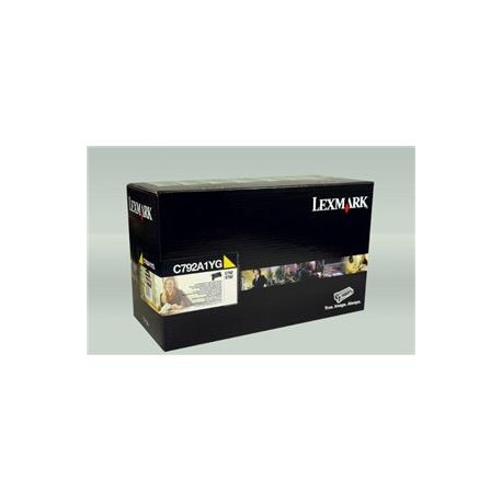 Toner Original Lexmark C792AY de color Amarillo