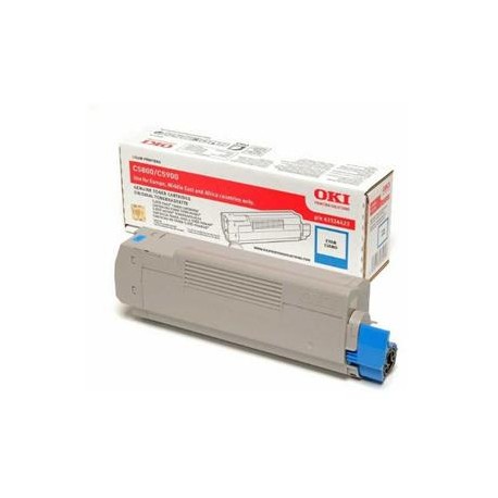 Toner Original OKI C5800C  de color CYAN