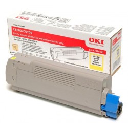 Toner Original OKI C5800Y de color Amarillo