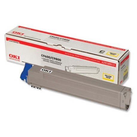 Toner Original OKI C9600Y de color Amarillo