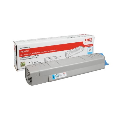 Toner Original OKI C860C de color CYAN