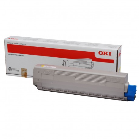 Toner Original OKI C831Y de color Amarillo