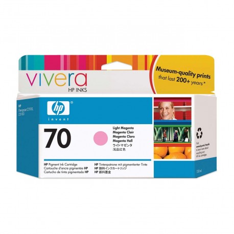 Cartucho tinta original HP 70 Ploter de color Magenta clara