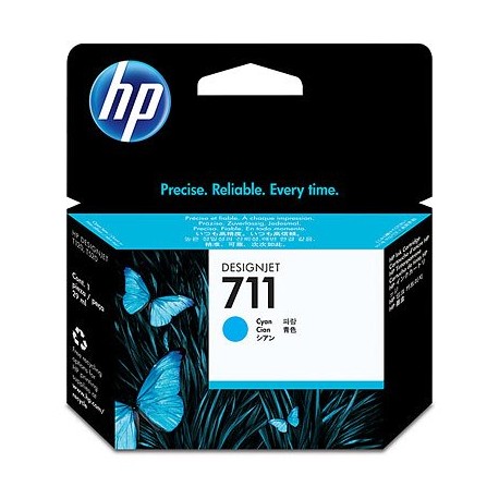 Cartucho tinta original HP 711Ploter de color CYAN