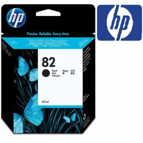 Cartucho tinta original HP 82 Ploter de color Negro