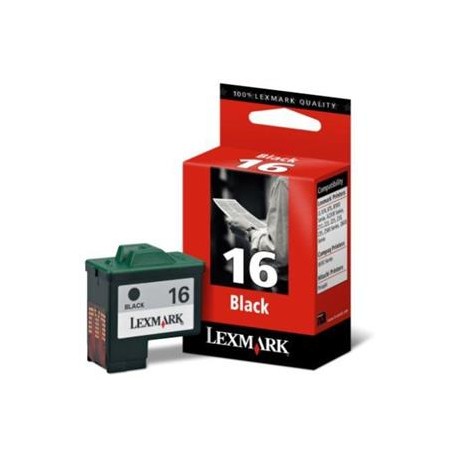 Cartucho tinta original Lexmark 16 Inkjet Negro