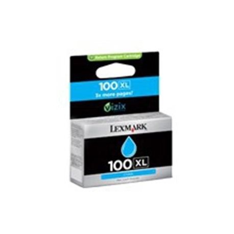 Cartucho tinta original Lexmark 100XL Inkjet CYAN