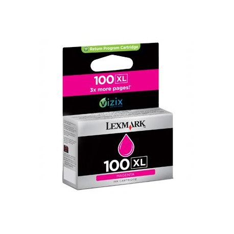 Cartucho tinta original Lexmark 100XL Inkjet Magenta