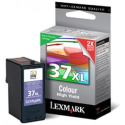 Cartucho tinta original Lexmark 37XL Inkjet Color