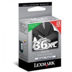 Cartucho tinta original Lexmark  36XL Inkjet Negro