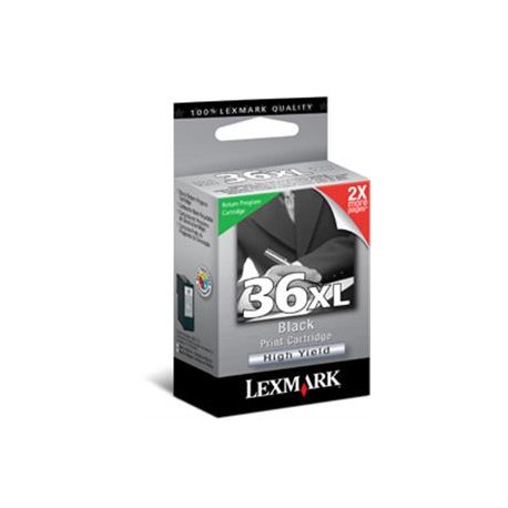 Cartucho tinta original Lexmark  36XL Inkjet Negro