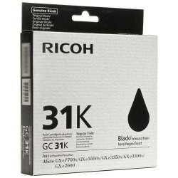 Cartucho Gel original Ricoh GC31 Negro