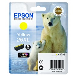 Cartucho Tinta Original Epson  26XL Amarillo