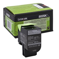 Toner Original Lexmark 802SBK de color Negro