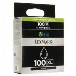 Cartucho tinta original Lexmark 100XL Inkjet Negro